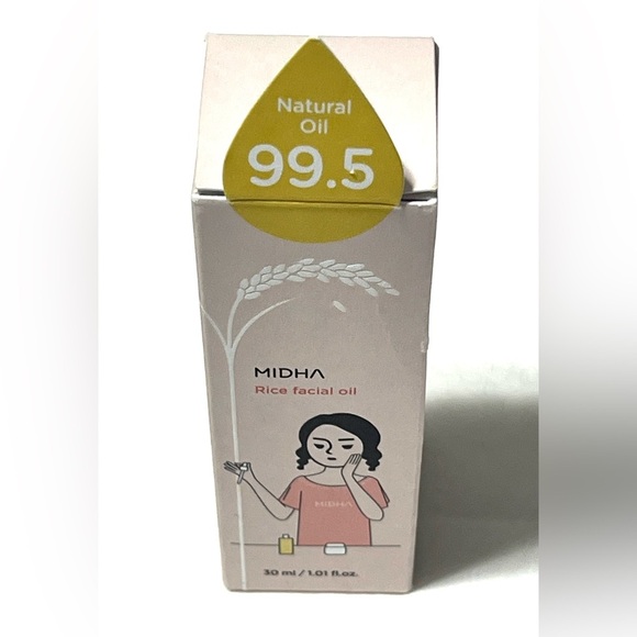MIDHA Rice Facial Oil 99.5 Natural Oil 30ml NIB - Picture 5 of 6